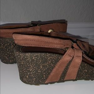 Teva Light Brown Wedge Cork Women’s sandal
